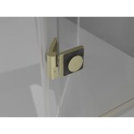 MEXEN/S - Mist-F Duo sprchovací kút skladacie dvere pravá 85 x 95, transparent, zlato kartáčovaná 8A6-085L-095P-55-00