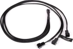 Alphacool Y-Splitter 3-pin na 3x 3-pin 60cm / Kábel / 3-pin rozbočovač / 60 cm (18692)