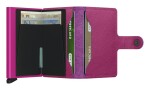 Kožená mini peňaženka Secrid Miniwallet Crisple Fuchsia