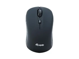 Equip cestovná bezdrôtová myš čierna / Myš / 1600 DPI / 2,4 GHz / USB nano prijímač (245108)