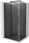 MEXEN/S - Velár sprchovací kút, posuvné dvere 130 x 85, grafit, grafit kartáčovaná 871-130-085-41-66