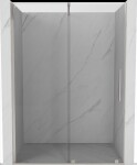 MEXEN/S - Velár posuvné sprchové dvere 150, transparent, nikel kartáčovaný 871-150-000-01-97