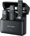 Vention NCAB0 čierna / Bezdrôtový mikrofón / 2 ks + puzdro / 2,4 GHz / redukcia šumu / USB-C (NCAB0)