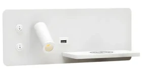Immax LED Be PREPARE 4v1 biela pravá / Bodové svietidlo / Qi nabíjanie / USB (08285L)