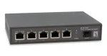 LevelOne GEP-0625 / Switch / Unmanaged / 5x 2.5GbE / 4X PoE+ 65W / fanless (GEP-0625)