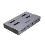 Unitek USB4 dokovacia stanica pre 4X M.2 SSD / Dokovacia stanica / USB4 / 4X M.2 NVMe SSD / Klonovanie diskov (S1243BGY01-EU)