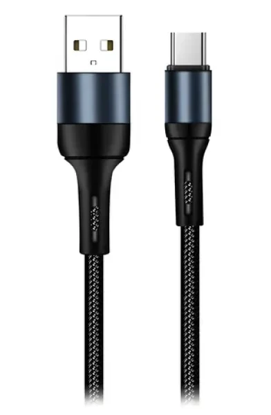 Colorway čierna / Dátový kábel / USB-A - USB-C / 2,4 A / 1 m (CW-CBUC045-BK)