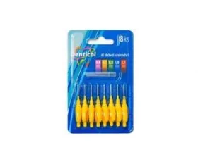Denticol P01 0,7 mm / Medzizubná kefka / plochá rukoväť / 8+8 ks (8595689805746)