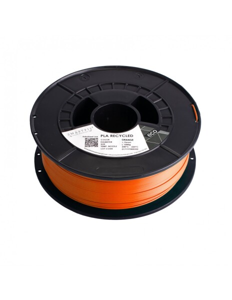 PLA filament z recyklátu oranžový 1,75 mm Smartfil 1 kg