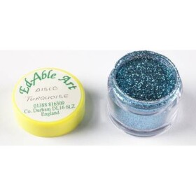 Trblietak dekoračný disco Turquoise - Edable Art - Edable Art