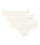SLOGGI GO CRUSH - Hipstery 3 ks: organická bavlna GOTS a roztomilé potlače Sloggi SILK WHITE L