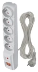 Emos Prepäťová ochrana 5x zásuvka sivá / Prepäťová ochrana / 5 m / 2300 W / Vypínač napájania (1909050503)