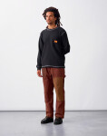 Service Works Waffle Contrast Thermal LS Tee Black/White M