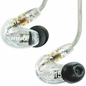 Shure SE215-CL-EFS transparetný / Slúchadlá do uší / štúdio / 3.5 mm / kábel 1.62 m (SE215-CL-EFS)