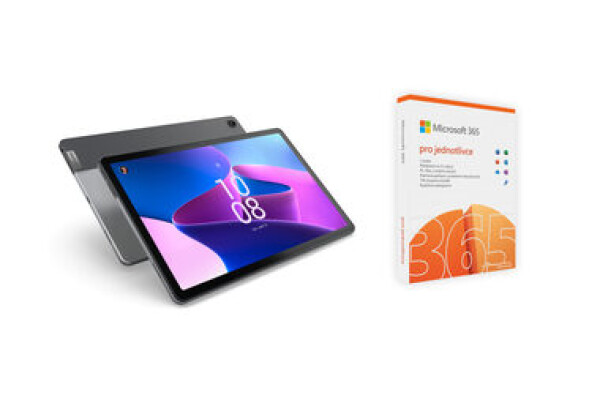 Lenovo Tab M10 PLUS (3rd Gen) 128GB šedá + Microsoft 365 pre jednotlivcov SK (ZAAM0150CZ.attach)