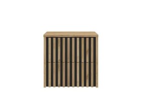Kúpeľňová skrinka s krycou doskou SAT Delano 60x56x45 cm dub mat DELANO60ZDCDE DELANO60ZDCDE