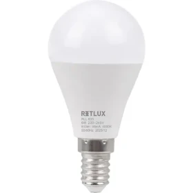 Retlux RLL 633 G45 E14 mini Globe 6W / 810 lm / 4000K - studená biela / D (8590669358281)