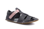 EF Barefoot sandále Ef Šedá s ružovou 26 EUR