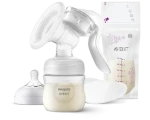 Philips Avent SCF430/20 biela / Manuálna odsávačka materského mlieka / rukoväť / fľaša 125 ml (SCF430/20)