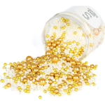 Cukrové zdobenie perličky zlato biele - 90 g GoldFlimmer - Super Streusel - Super Streusel