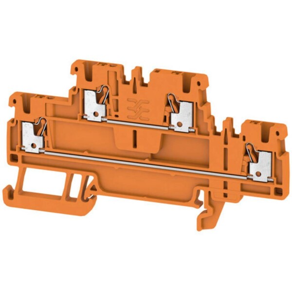 Weidmüller 2471440000 dvojitá priechodná svorka 3.50 mm pružinová svorka oranžová 50 ks; 2471440000