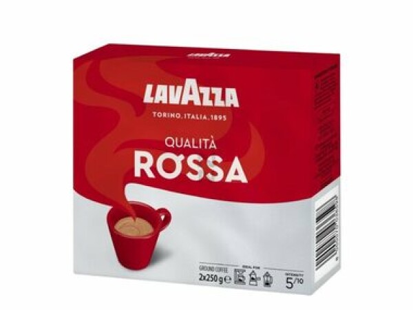 Lavazza Qualita Rossa 2x250 g / Mletá káva / 40% Arabica 60% Robusta / Vákuové balenie (8000070036253)