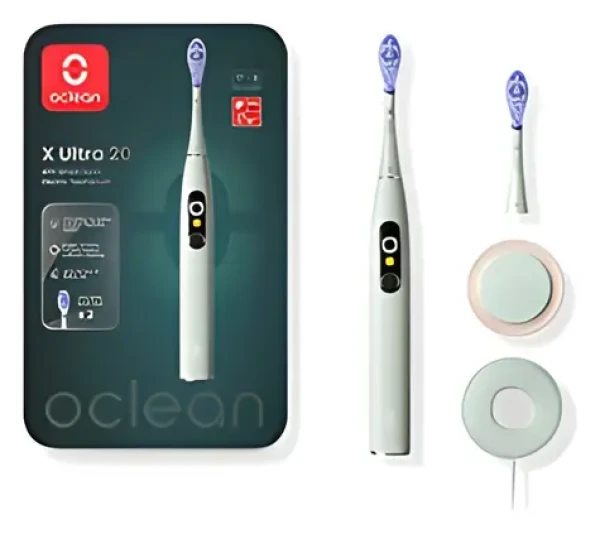 Oclean X Ultra 20 zelená / Sonická zubná kefka / AI hlasové vedenie / 84.000 kmitov / Bluetooth (6970810557114)