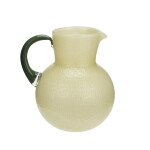 MADAM STOLTZ Sklenený džbán Light Yellow/Green