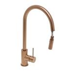 Drezová batéria SAT Aurum s vyťahovacou spŕškou, 2 prúdy brúsená rose gold SATBAUR286BRG SATBAUR286BRG