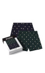 Boxerky Atlantic 2MBH-003 A'2 S-2XL tmavě modrá a smaragdová M