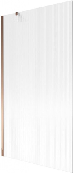 MEXEN/S - Next vaňová zástena FIX 100 x 150, prúžky, ružové zlato 895-100-000-00-09-60