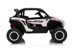 Mamido Mamido Elektrické autíčko Buggy UTV KCK 4x4 biele 24V | 800W | 50 kg | EVA | LED | 2,4Ghz | ECO koža