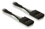 DeLock čierny / Interný USB kábel / pin header 4-pin samica/samica / 0,4 m (82426)