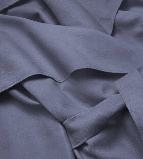 Dámský kabát model 17064070 - MADE IN ITALY Barva: odcienie niebieskiego, Velikost: ONE SIZE