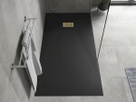 MEXEN/S - Hugo sprchová vanička SMC 170x90, čierna, krytka zlatá 42709017-G