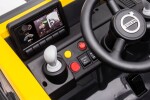 Mamido Mamido Detský elektrický bager Volvo DK-VE888 žltý 12V14Ah EVA, ECO koža