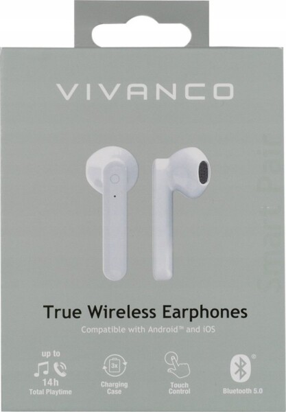 Vivanco Vivanco wireless headset Smart Air Pair, white (60599)