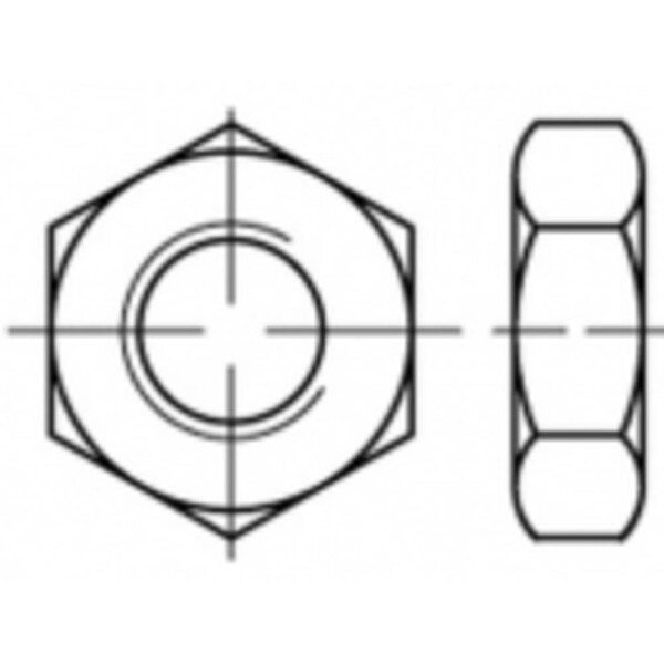 TOOLCRAFT TO-5453631 šesťhranné matice M3 mosaz 100 ks; TO-5453631