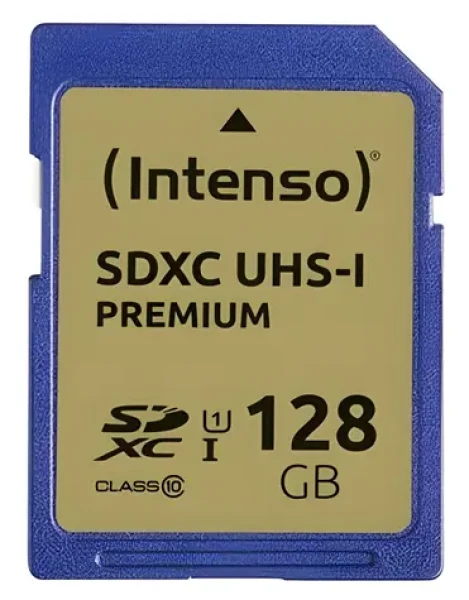 INTENSO 128GB / Pamäťová karta / SDXC / Class 10 / UHS-I / čítanie: až 45 MB/s (3421491)