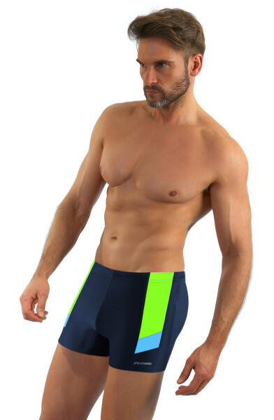 Pánske boxerky BD 381 - Sesto Senso XL tmavě modrá-zelená