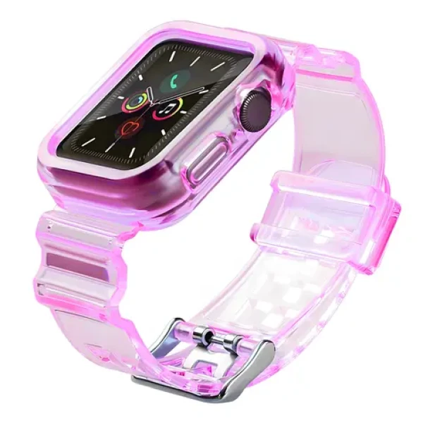 Hurtel Silicone Strap Set pre Apple Watch 44 mm červená / Remienok