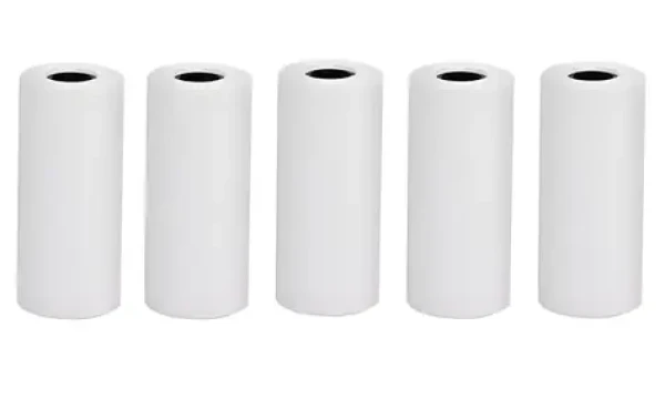 HELMER termo kotúčiky 55x25 mm biele / Termo kotúčik / pre tlačiarne TP01, TP02 / 5 ks (hlmtp01R5W)