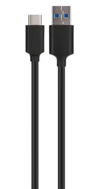 Xqisit USB-A - USB-C kábel čierna / Kábel / USB 3.1 / 1 m