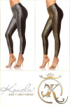 Sexy Leggings with snake-print GOLD S