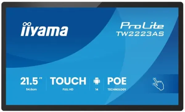 21.5" IIYAMA ProLite TW2223AS-B3P čierna / LED / IPS / 1920 x 1080 / 16:9 / 14 ms / 1500:1 / 450cd-m2 (TW2223AS-B3P)