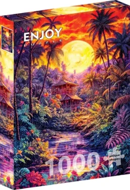 ENJOY Puzzle Súmrak v džungli