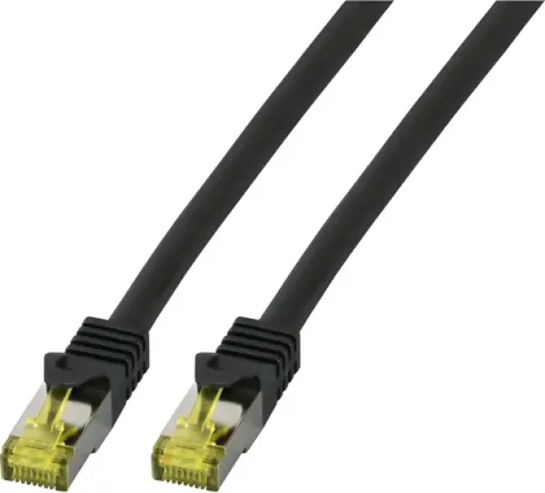 EFB patch kabel Cat6a S/FTP 1 m černá / Patch kabel / RJ-45 / LSZH (MK7001.1B)