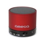 Omega OG47B Bluetooth reproduktor / 3W / FM / micro SD / hliníkový / červený (OG47R)