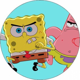 Jedlý papier Spongebob a Patrik 19,5 cm - Pictu Hap - Pictu Hap