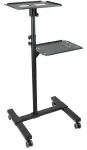 StarTech Stojan na projektor a notebook / Multimediálny stojan / výška 950 mm / oceľ / čierna (ADJPROJCART)